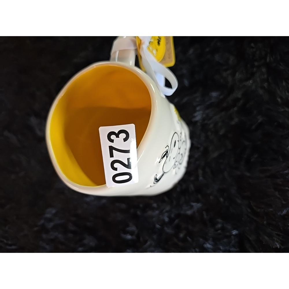 NEW Rae Dunn Peanuts SNOOPY & WOODSTOCK / "Best Friends" 3D 18oz Ceramic Mug - Picture 7 of 7